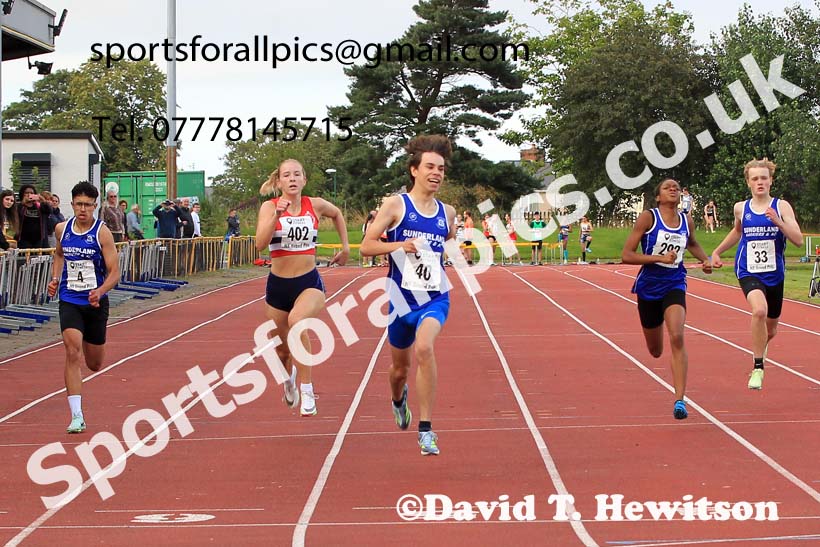 200 metres, 2023 NEGP 6 Monkton.  Photo: David T. Hewitson/Sports for All Pics